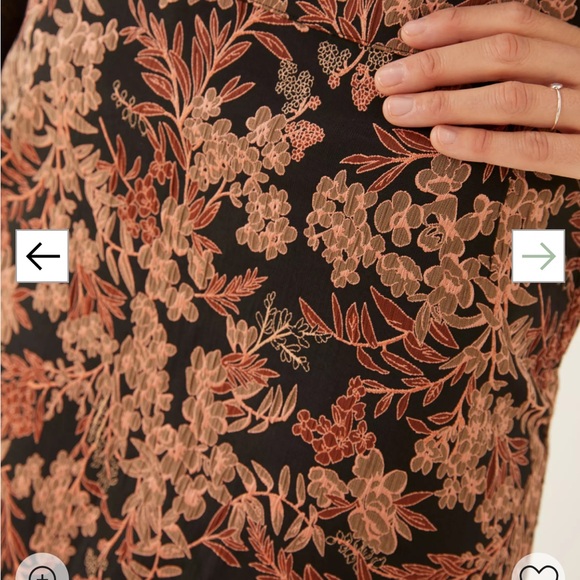 Copper & Black Cally Jaquard Skirt - Picture 3 of 12